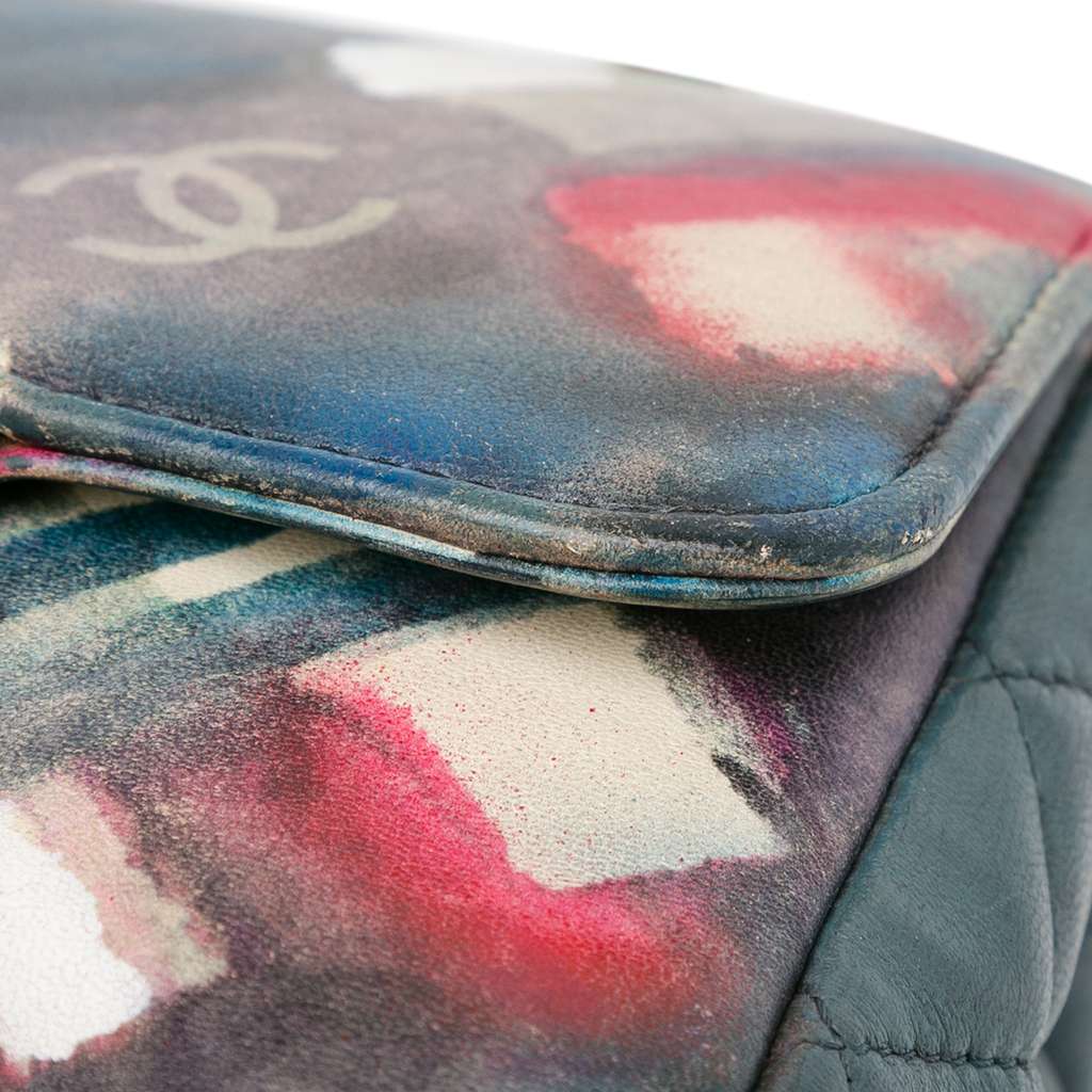 Chanel Mini Square Classic Airlines Printed Lambskin Single Flap - Image 11