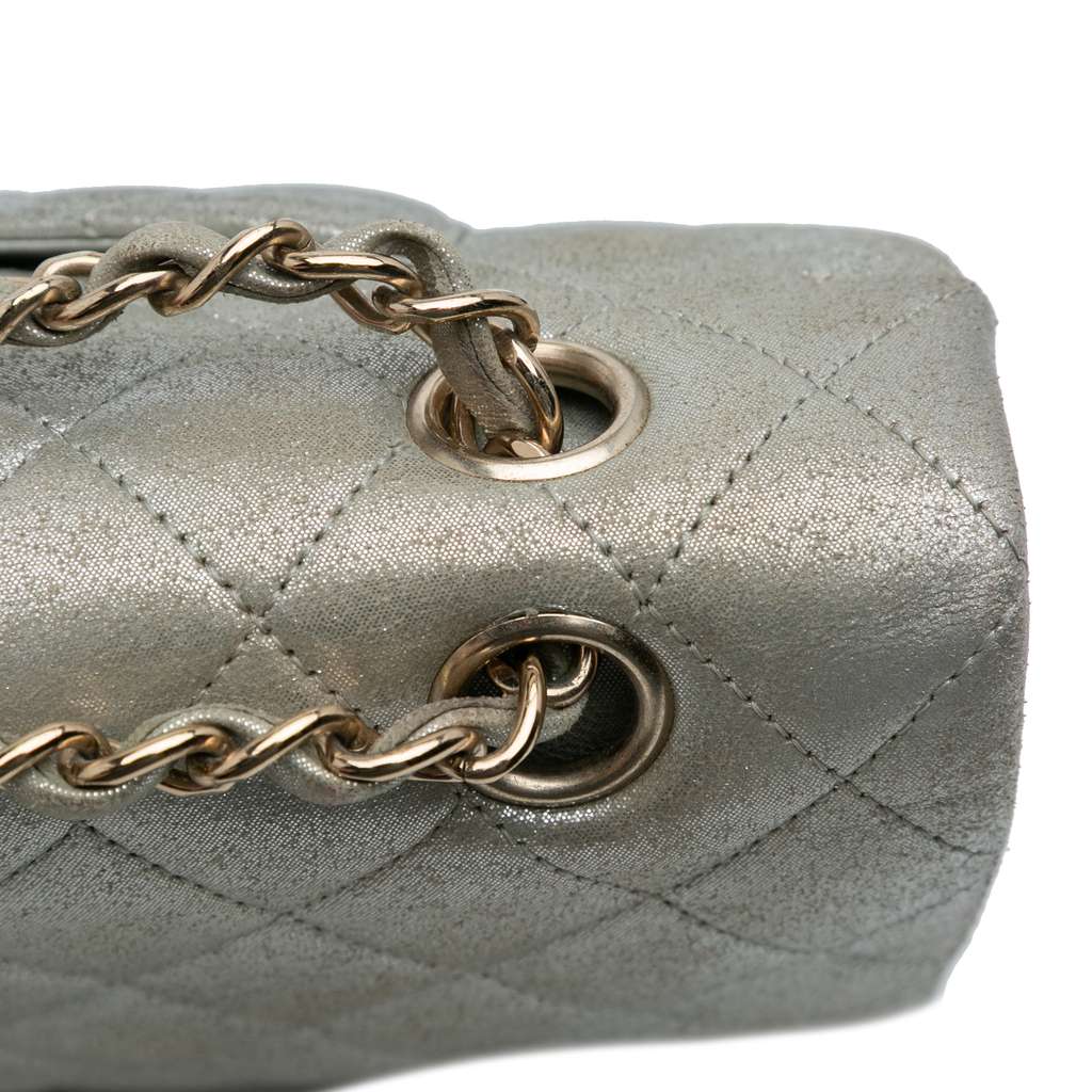 Chanel Medium Classic Iridescent Calfskin Double Flap - Image 12