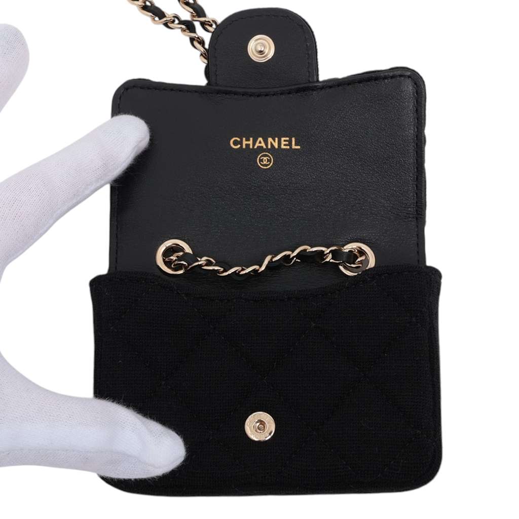 Chanel Mini Classic Jersey Flap Belt Bag - 3