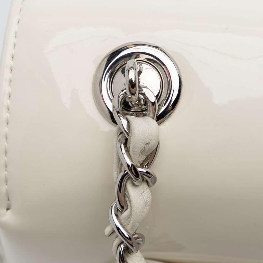 Chanel Small Patent Camellia Single Flap - Image 10