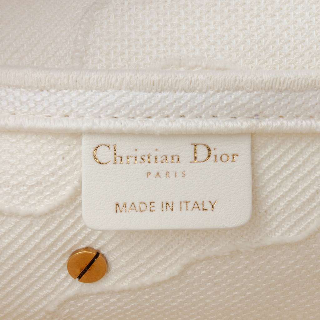 Dior Canvas Embroidered Camouflage Saddle Bag - Side view