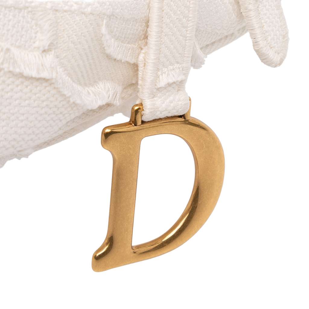 Dior Canvas Embroidered Camouflage Saddle Bag - Detail 2
