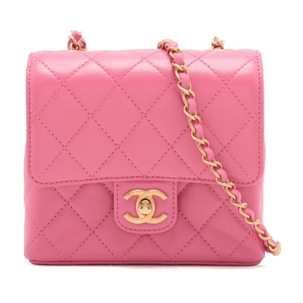 Chanel Mini Square Classic Lambskin Single Flap