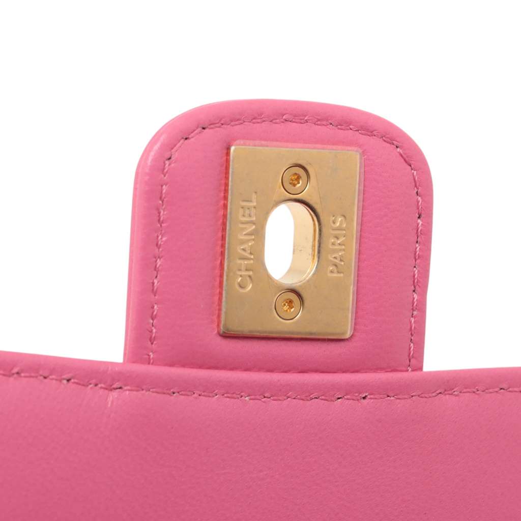 Chanel Mini Square Classic Lambskin Single Flap - Image 11