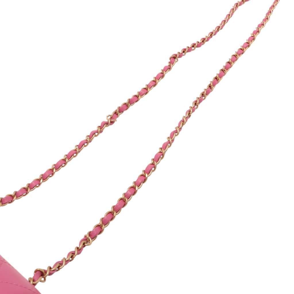 Chanel Mini Square Classic Lambskin Single Flap - Image 12