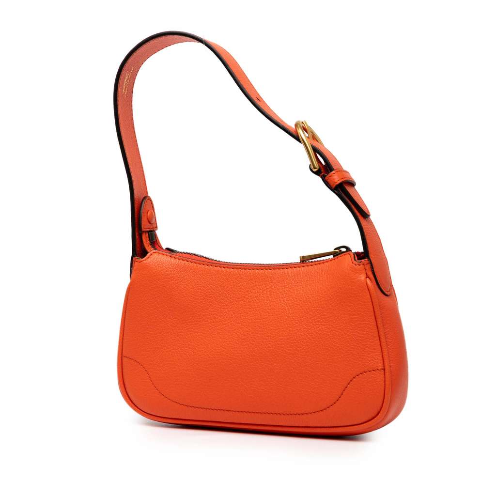 Gucci Mini Leather Aphrodite Shoulder Bag - Back view