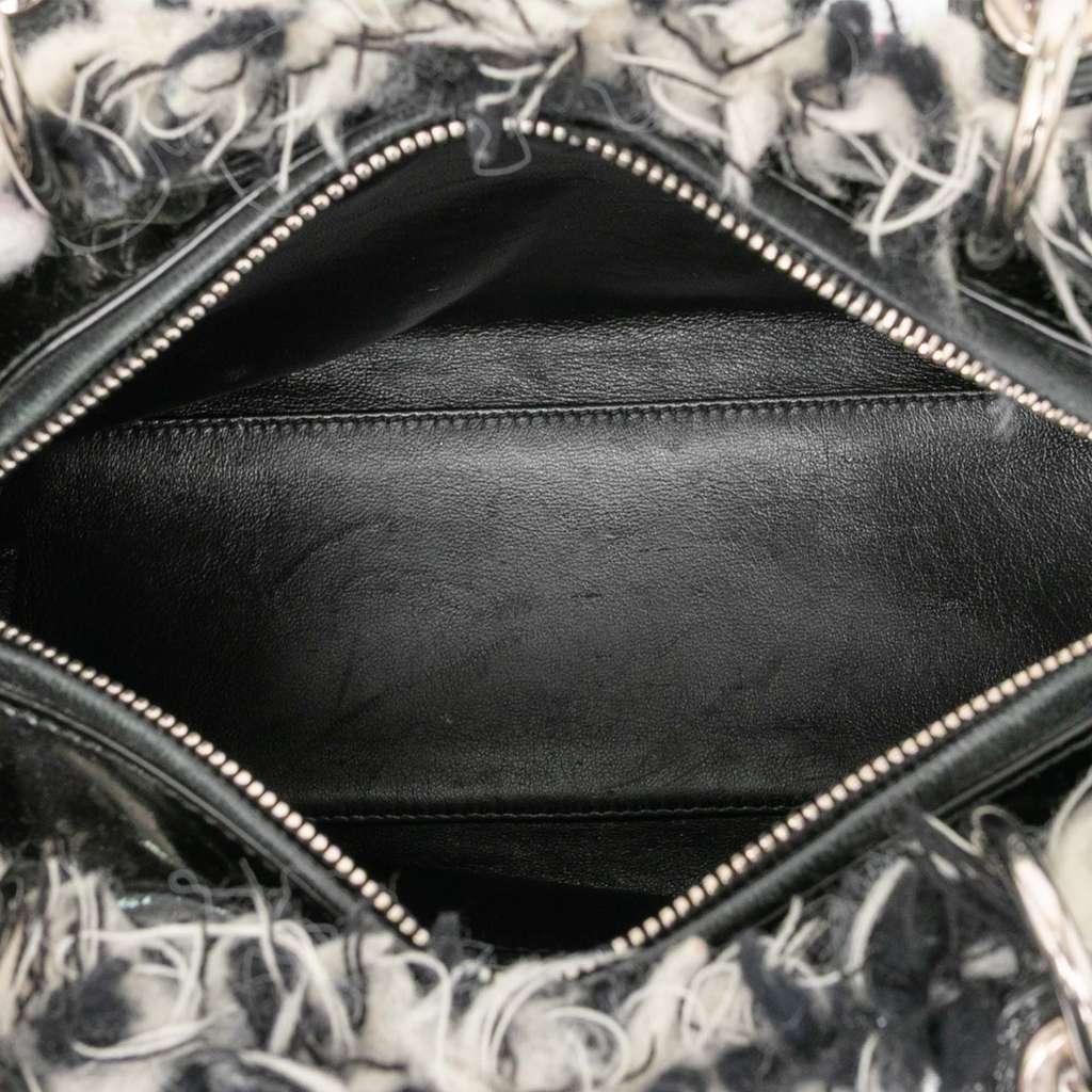 Dior Medium Tweed Cannage Fringe Lady Dior - 4