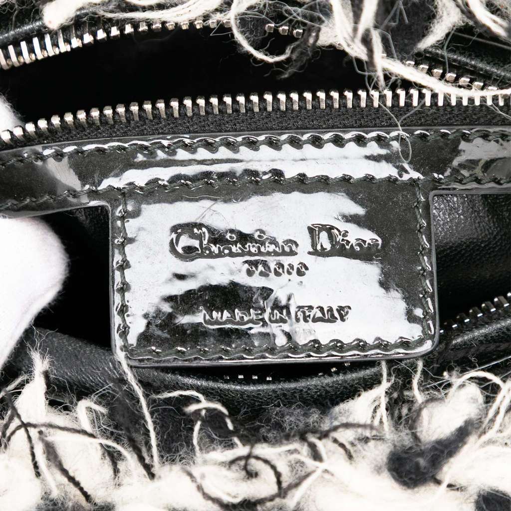 Dior Medium Tweed Cannage Fringe Lady Dior - Side view