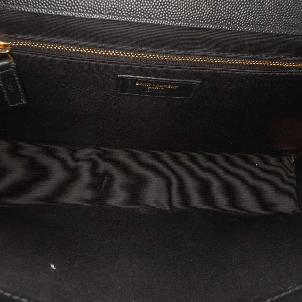 Saint Laurent Large Grain De Poudre Triquilt Monogram Envelope Bag - 4