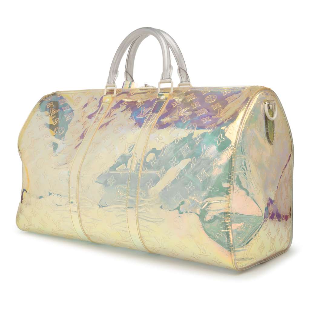 Louis Vuitton Monogram Prism Keepall Bandouliere 50 - Back view