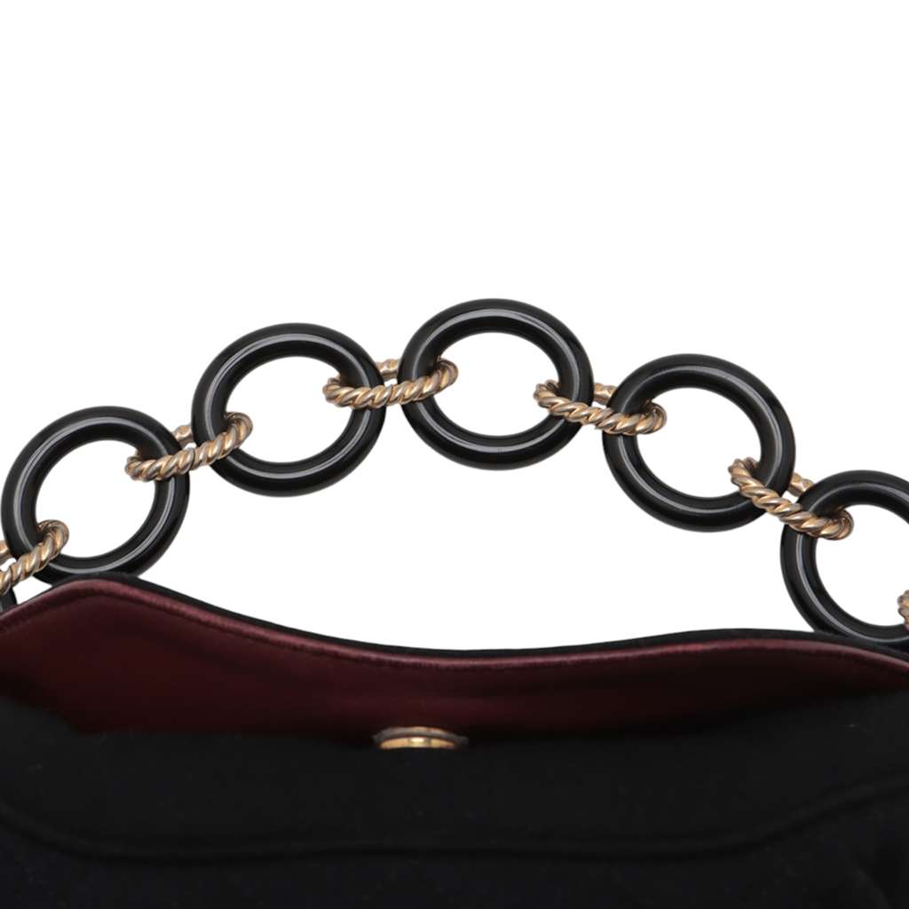 Chanel Paris Hamburg Quilted Wool Coco Sailor Charms Bucket Bag - Image 11