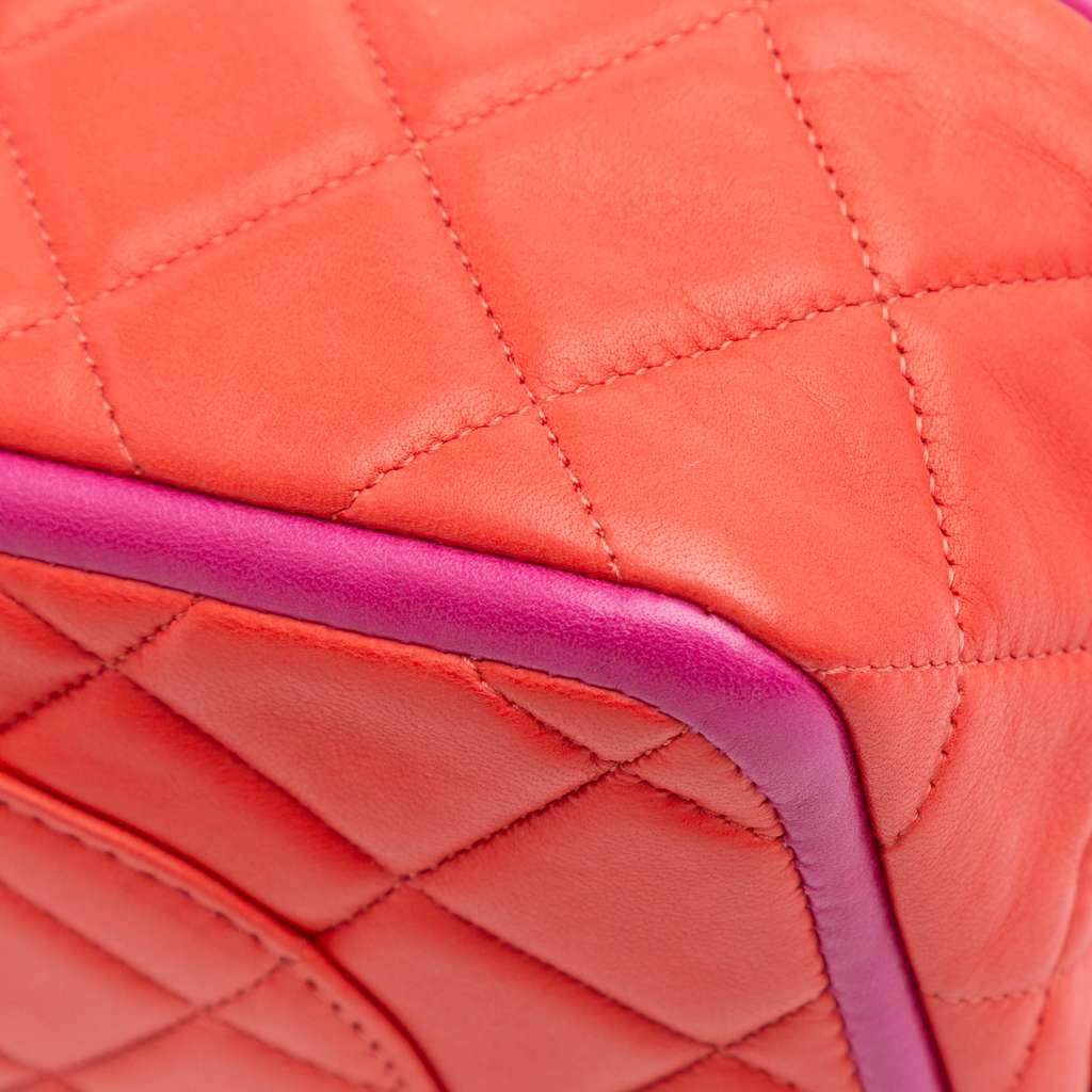 Chanel Medium Classic Bicolor Lambskin Double Flap - Image 13