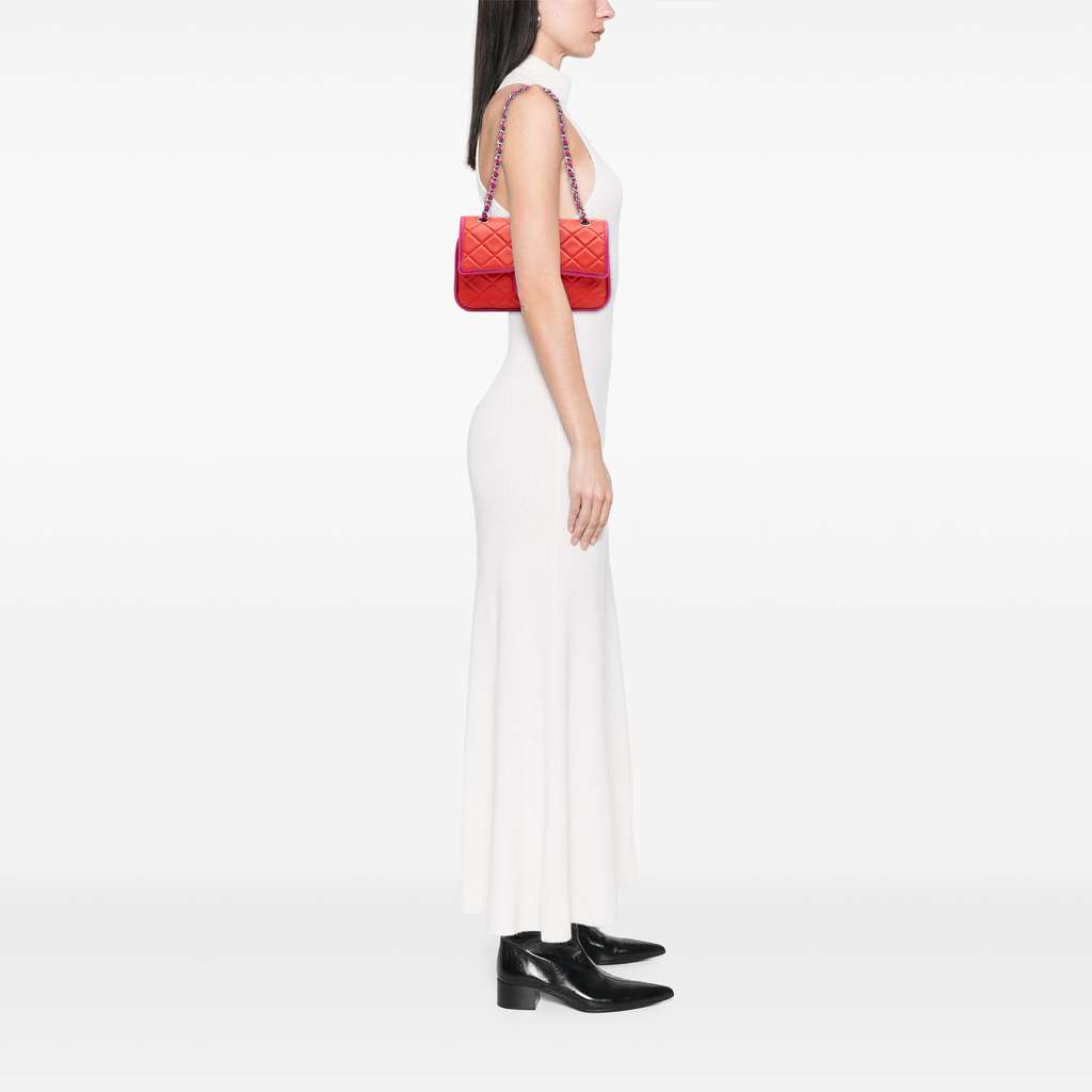 Chanel Medium Classic Bicolor Lambskin Double Flap - Image 14