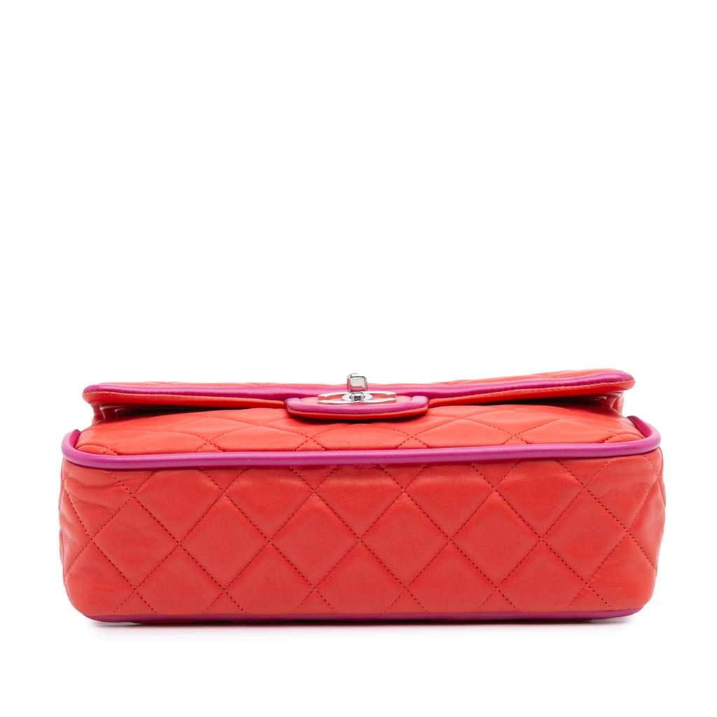 Chanel Medium Classic Bicolor Lambskin Double Flap - Image 6