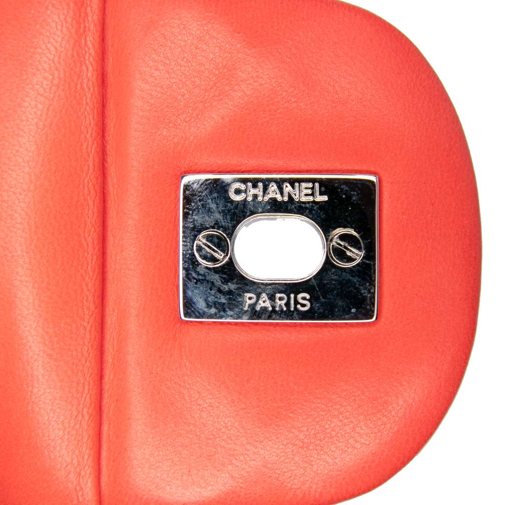 Chanel Medium Classic Bicolor Lambskin Double Flap - Image 10