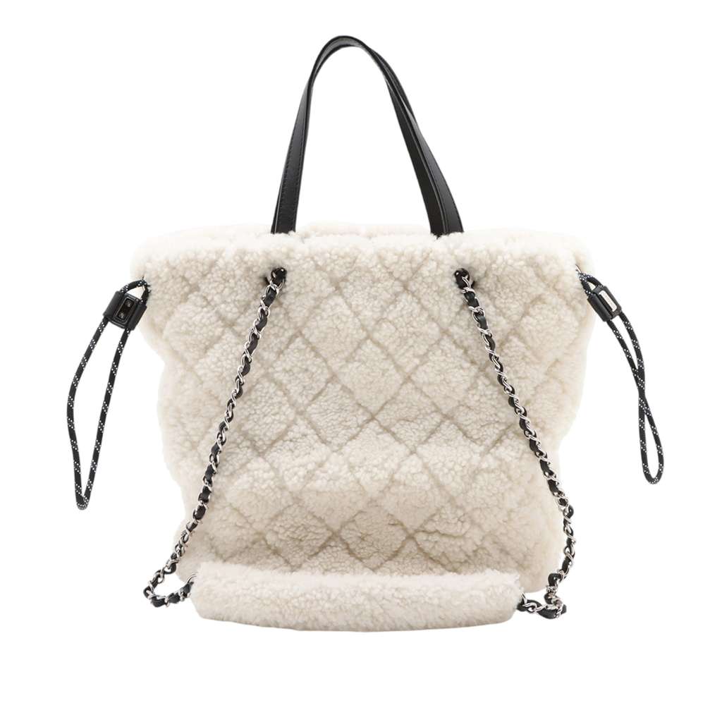 Chanel Shearling Coco Neige Tote - 2