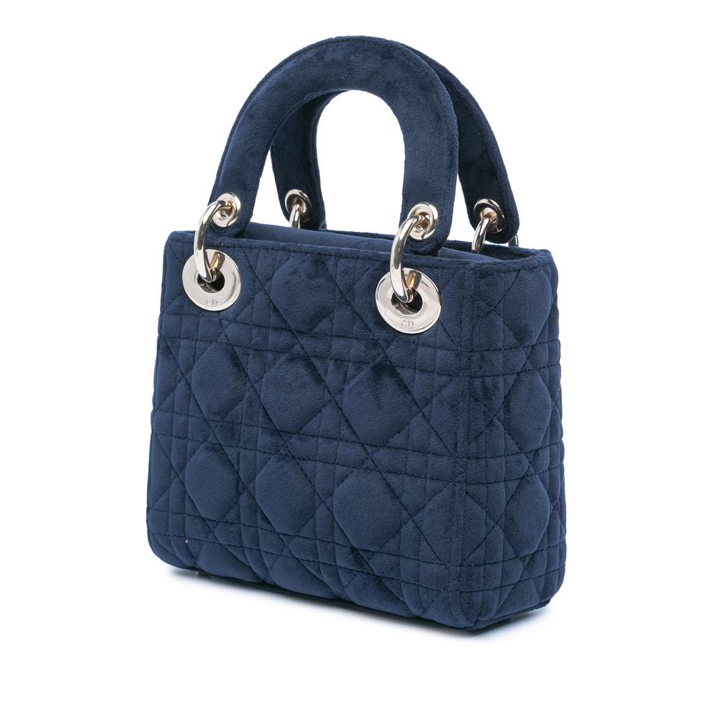 Dior Mini Velvet Cannage Lady Dior - 2