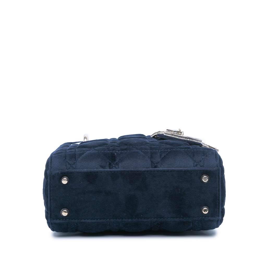 Dior Mini Velvet Cannage Lady Dior - 3