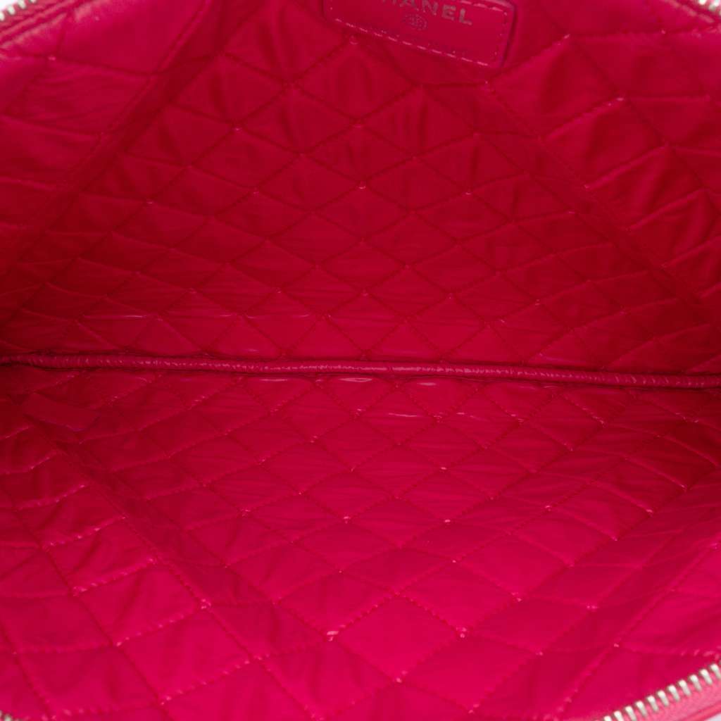 Chanel Large Quilted Lambskin O Case Clutch - 4