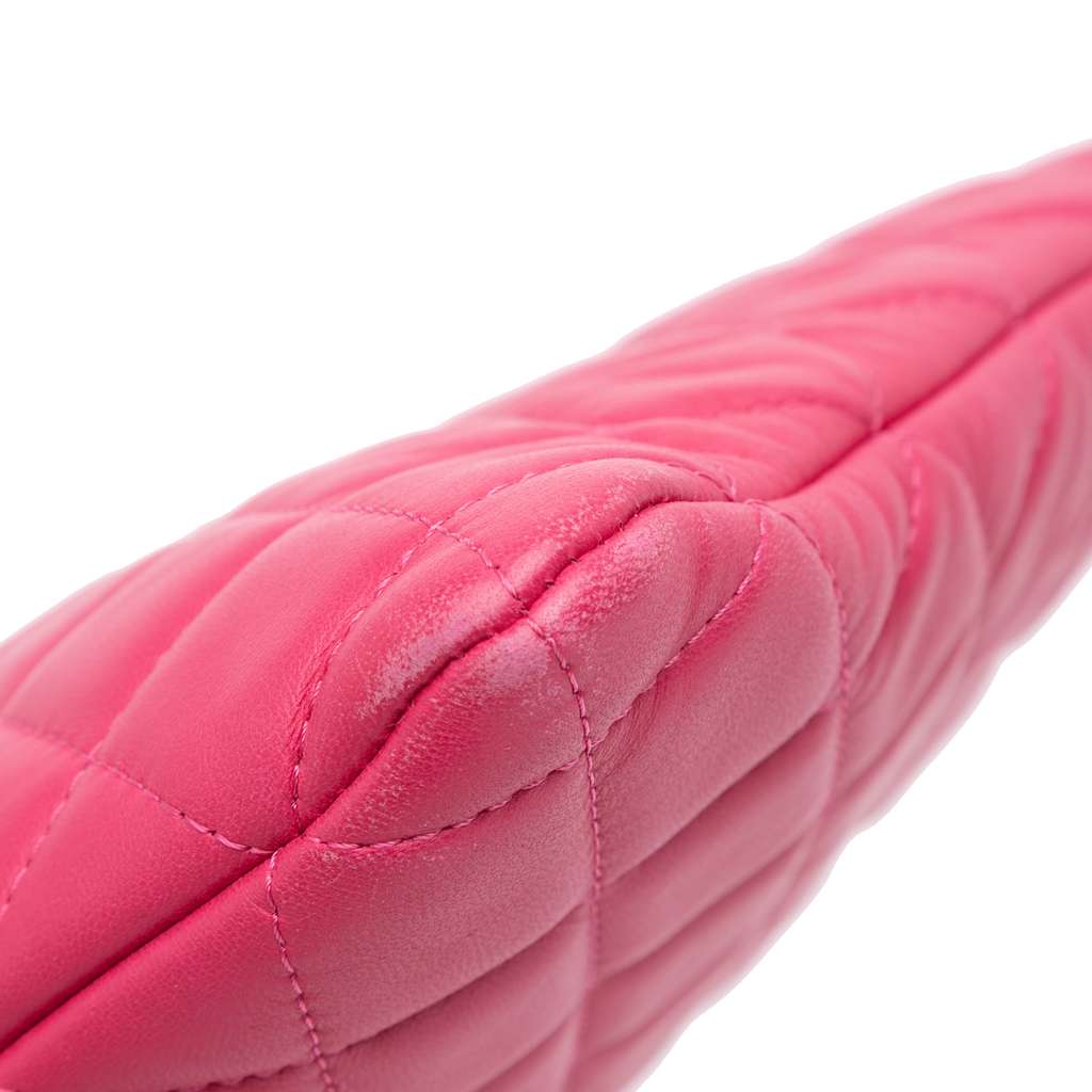 Chanel Large Quilted Lambskin O Case Clutch - Image 11