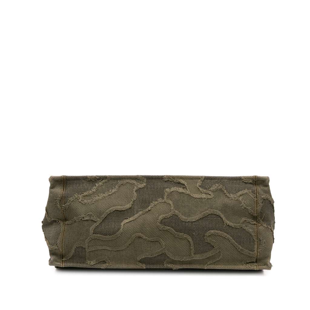 Dior Large Embroidered Canvas Camouflage Book Tote - Image 6