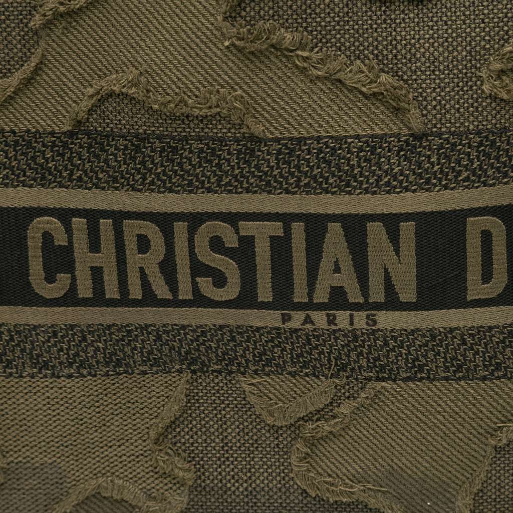 Dior Large Embroidered Canvas Camouflage Book Tote - Detail 2