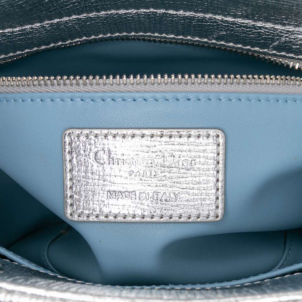 Dior Small Metallic Grained Calfskin Cannage My ABCDior Lady Dior - Side view