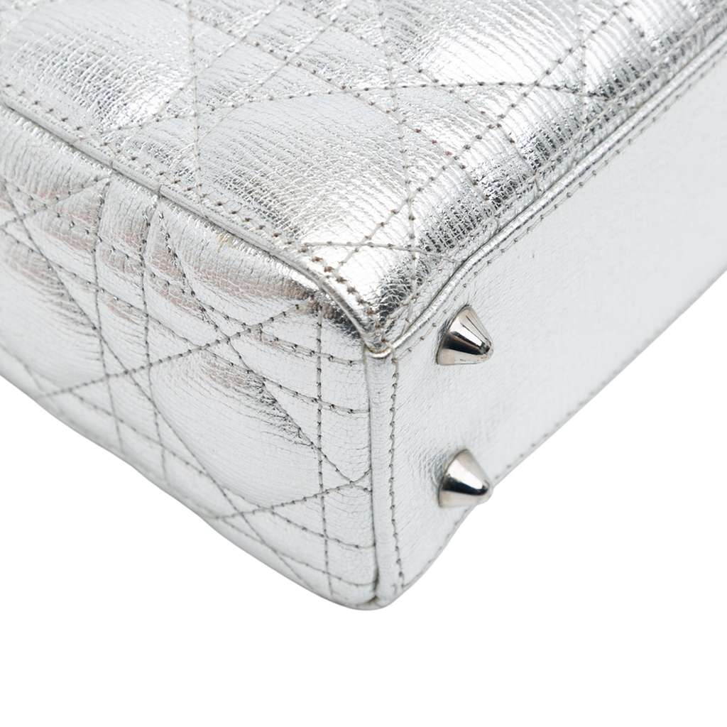 Dior Small Metallic Grained Calfskin Cannage My ABCDior Lady Dior - Detail 2