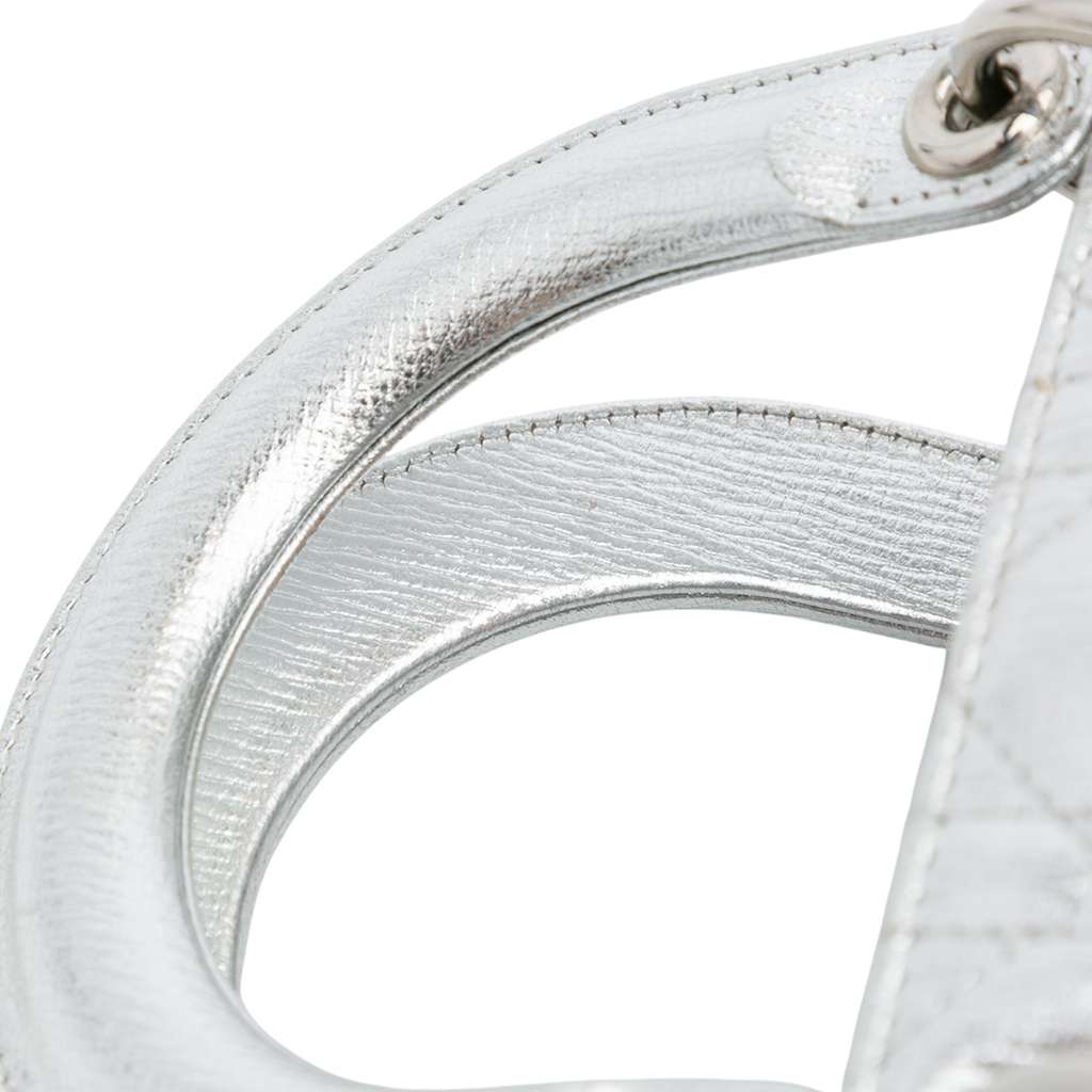 Dior Small Metallic Grained Calfskin Cannage My ABCDior Lady Dior - Image 12