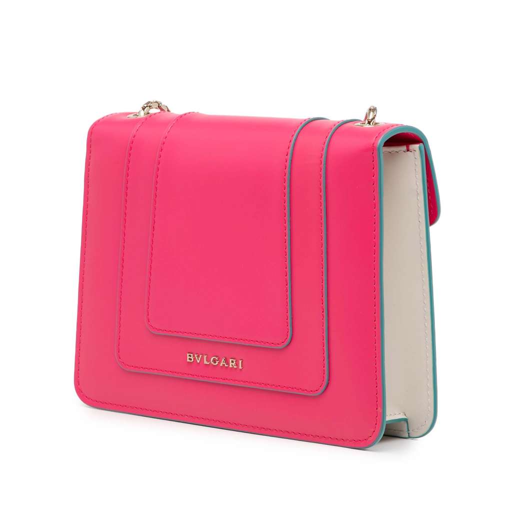 Bvlgari Small Leather Square Serpenti Forever Chain Crossbody - 2