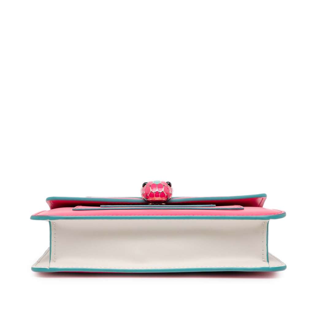 Bvlgari Small Leather Square Serpenti Forever Chain Crossbody - 3