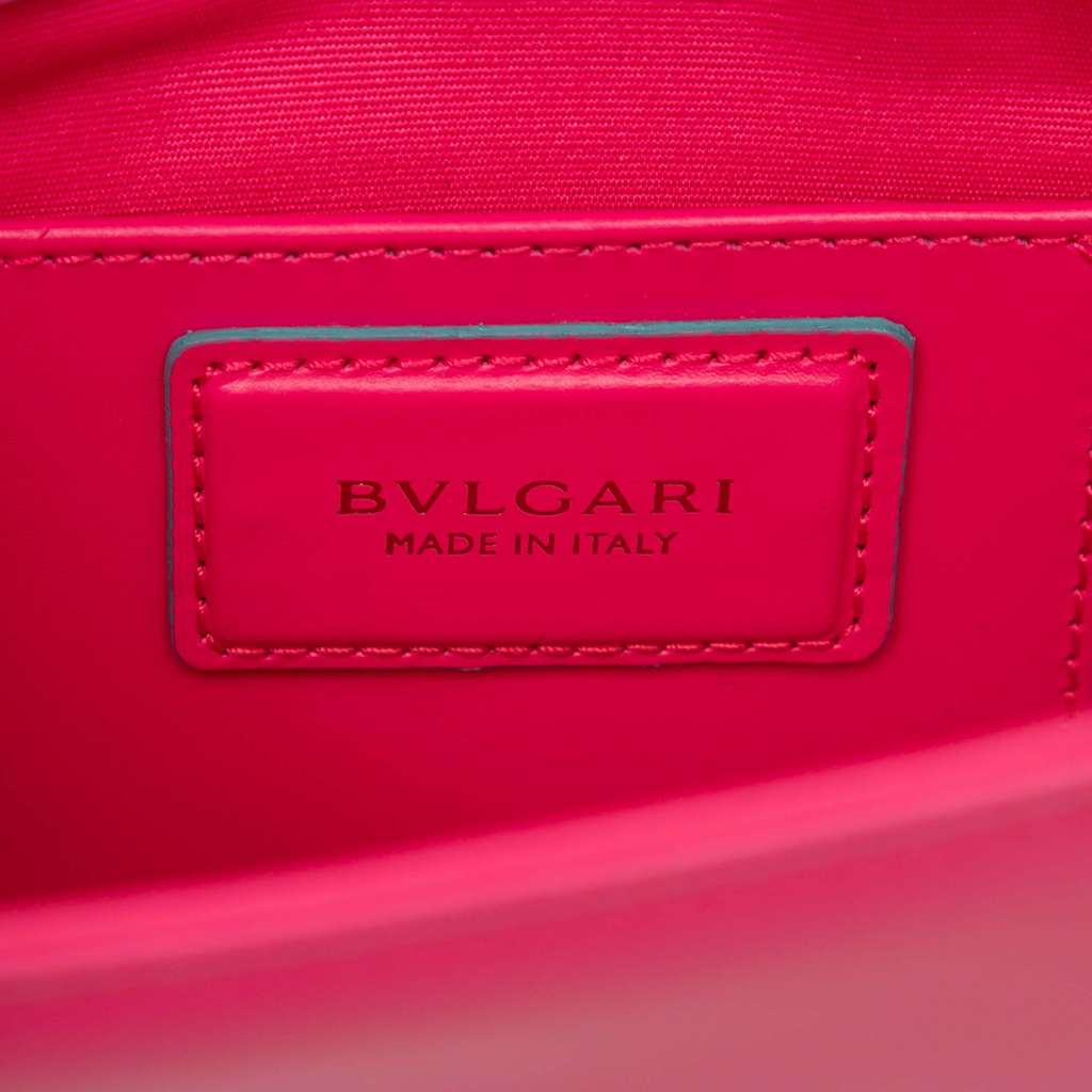 Bvlgari Small Leather Square Serpenti Forever Chain Crossbody - 5