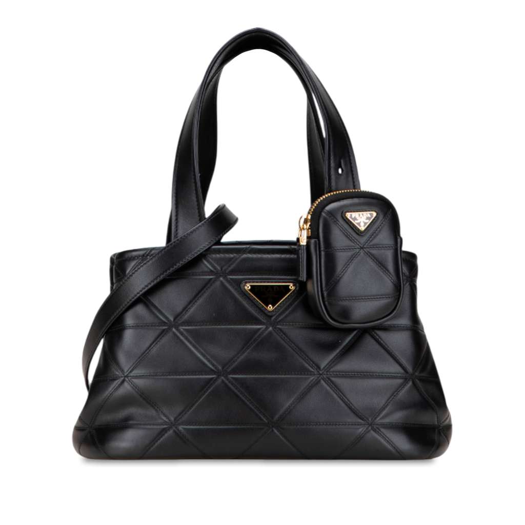 Prada Small Quilted Lambskin Satchel