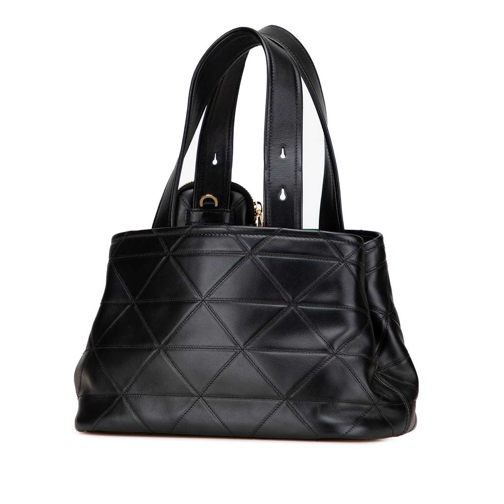 Prada Small Quilted Lambskin Satchel - Back view