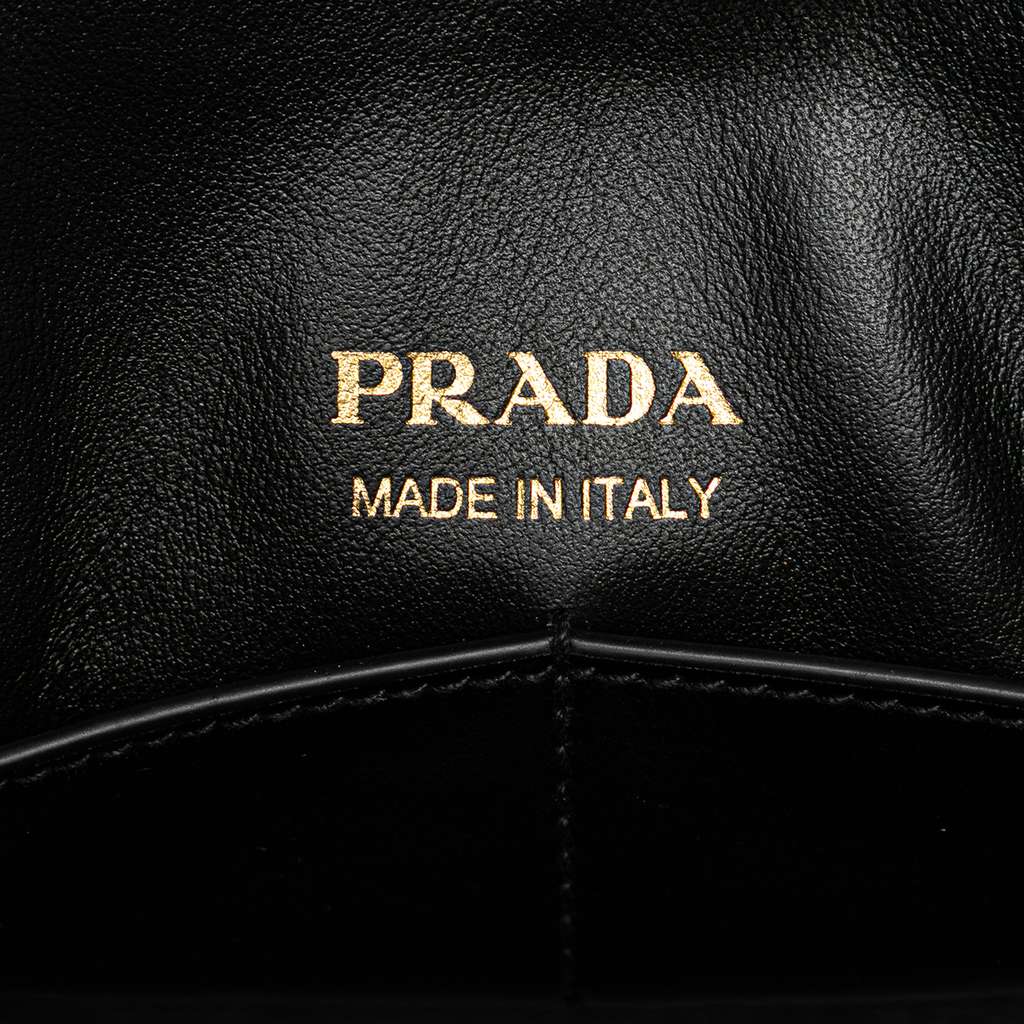 Prada Small Quilted Lambskin Satchel - Side view