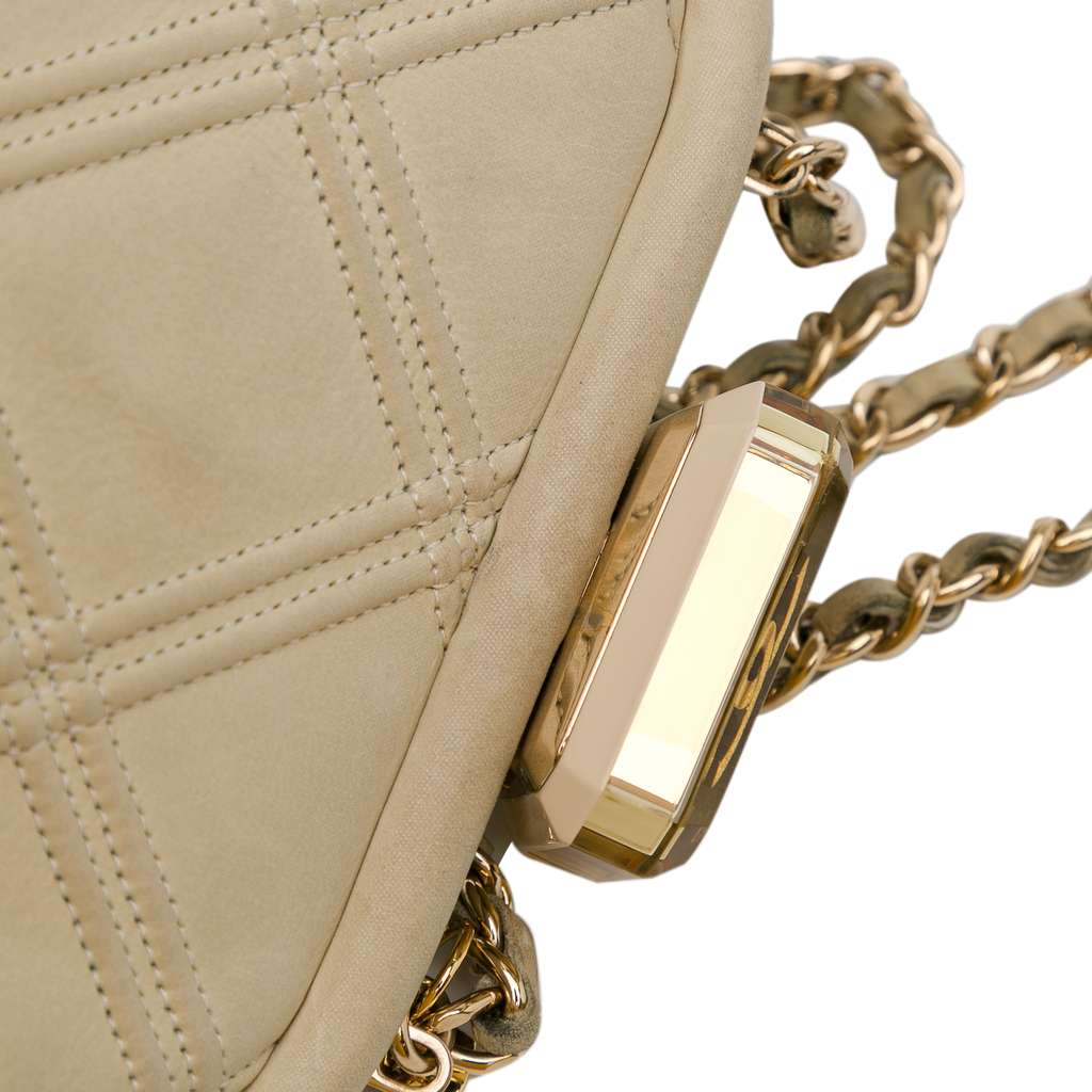 Chanel Calfskin Kiss Lock Frame Bag - Image 11