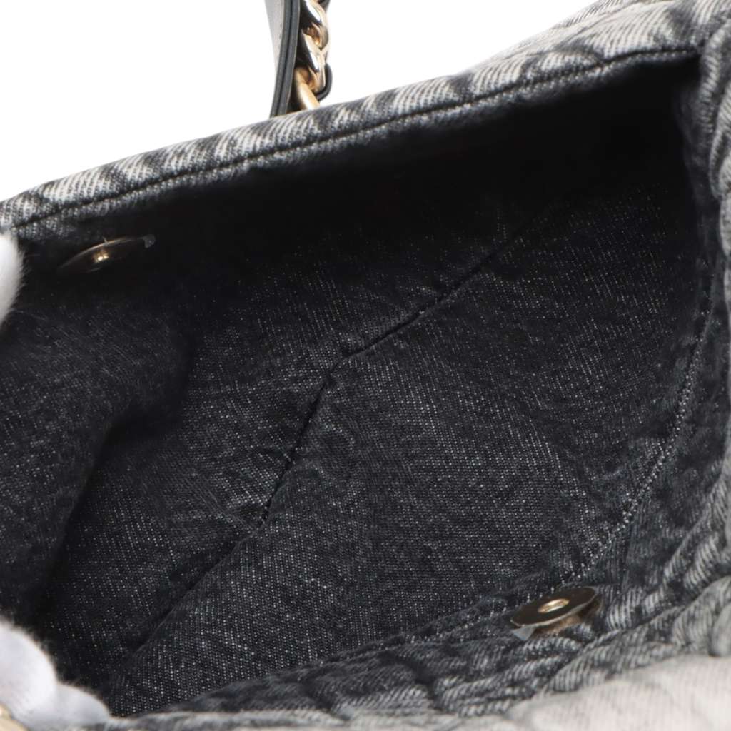 Chanel Large Quilted Washed Denim 19 Flap - Image 6