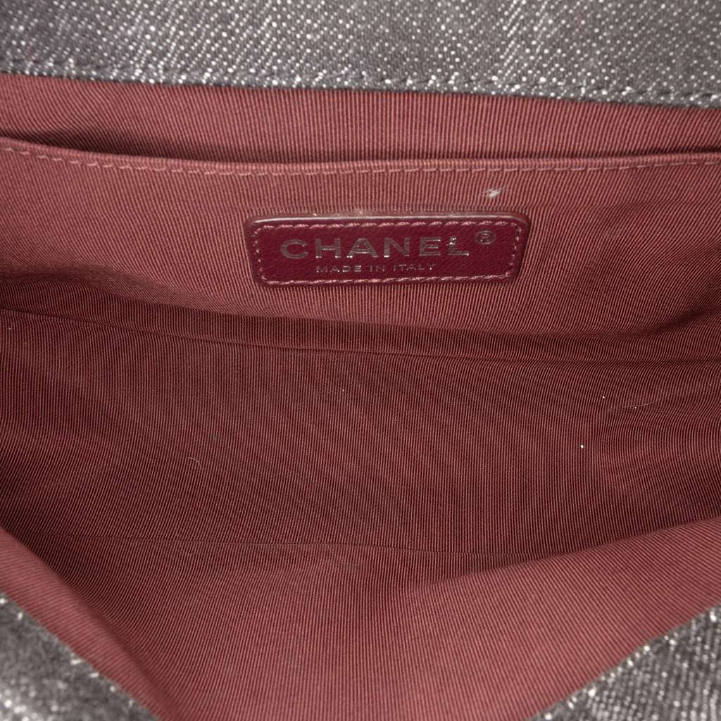 Chanel Old Medium Quilted Denim Boy Flap - 4