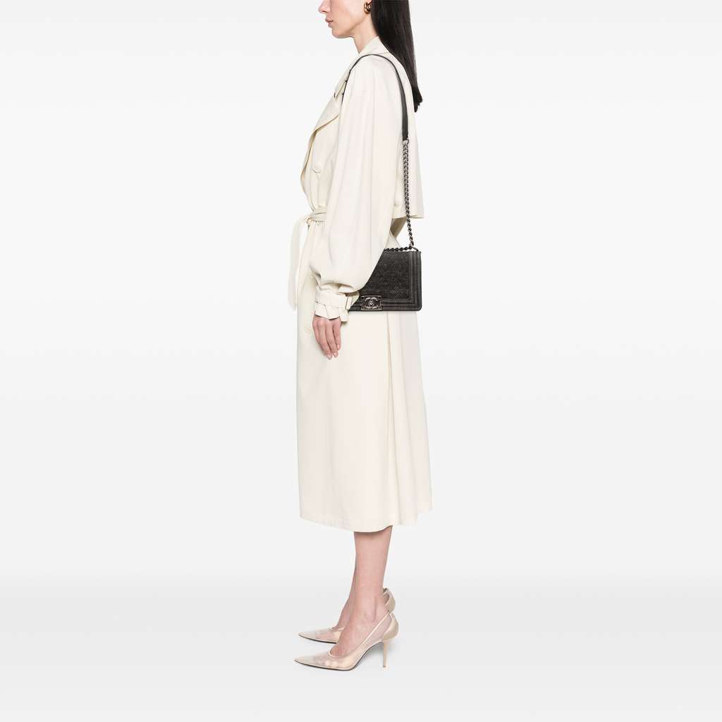 Chanel Old Medium Quilted Denim Boy Flap - Image 12