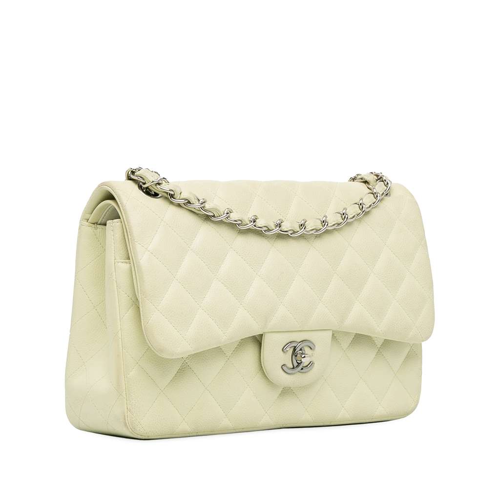 Chanel Jumbo Classic Caviar Double Flap - Back view