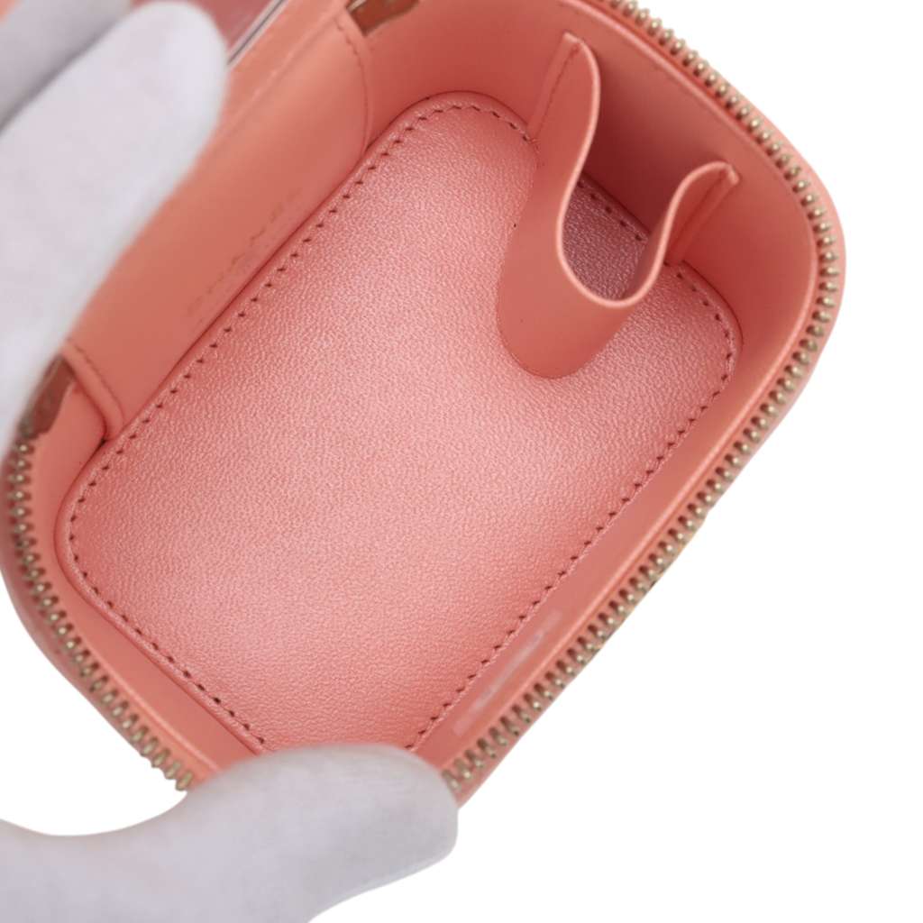 Chanel Mini CC Quilted Lambskin Vanity Case With Chain - 3