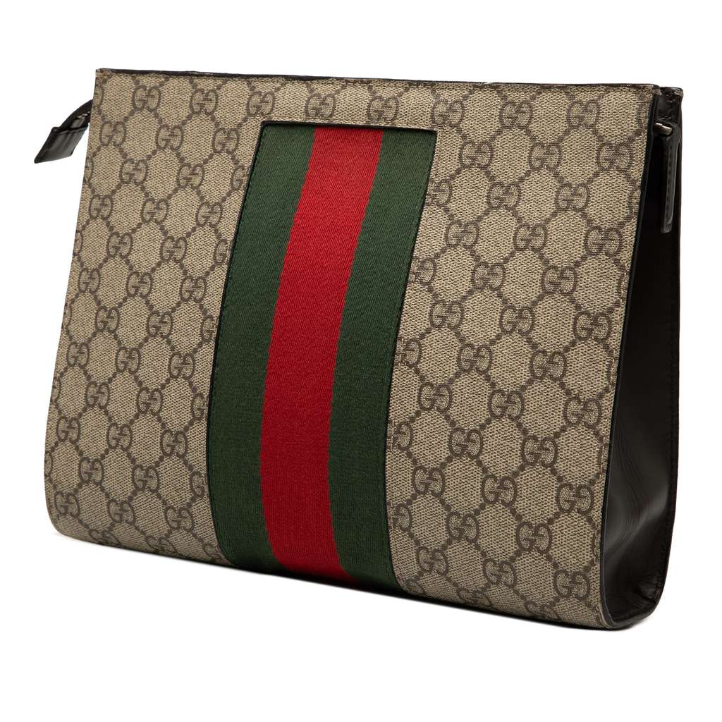 Gucci GG Supreme Web Clutch - 2