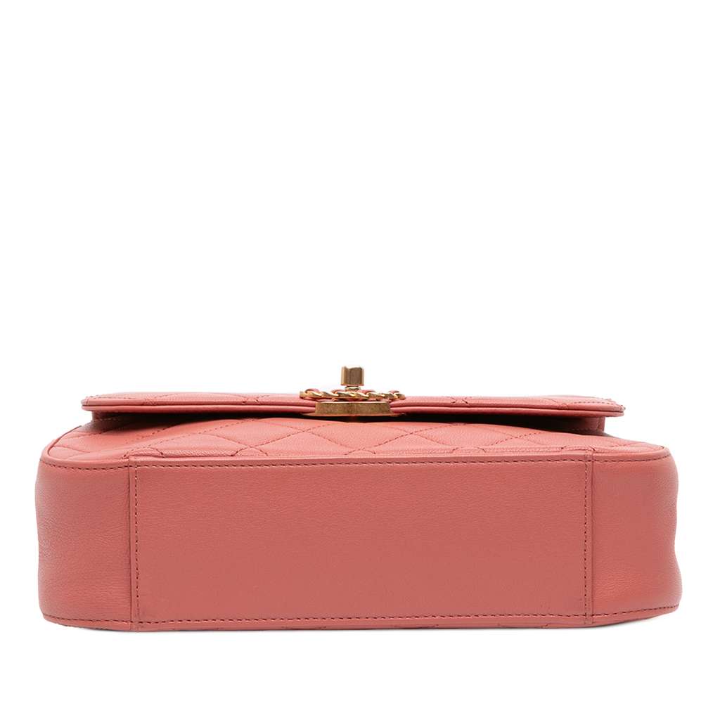 Chanel Quilted Lambskin Chain Infinity Top Handle Bag - Image 6