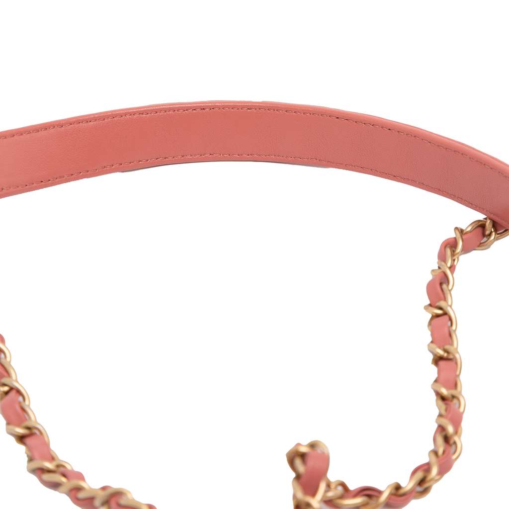 Chanel Quilted Lambskin Chain Infinity Top Handle Bag - Image 12