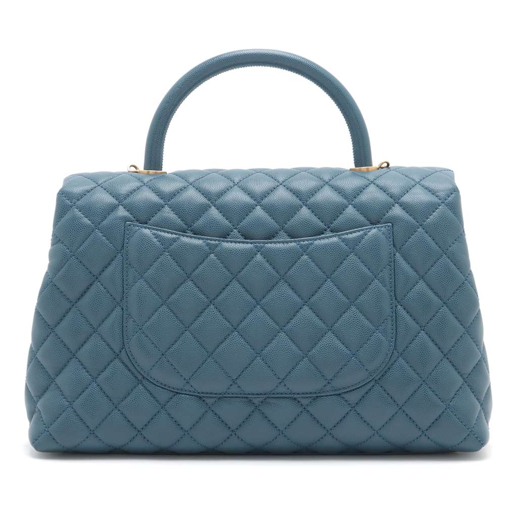 Chanel Medium Quilted Caviar Coco Top Handle Bag - 2