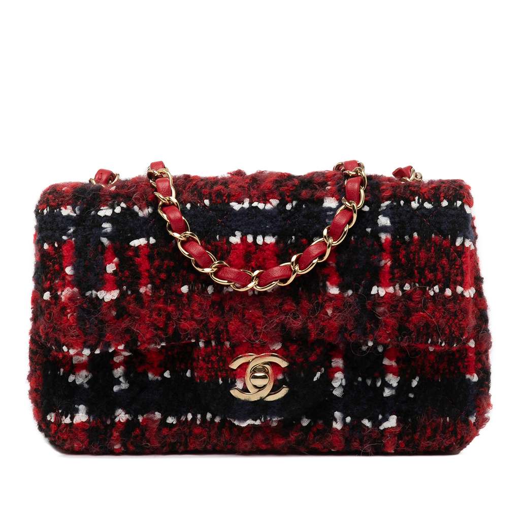 Chanel Mini Rectangular Classic Tweed Single Flap