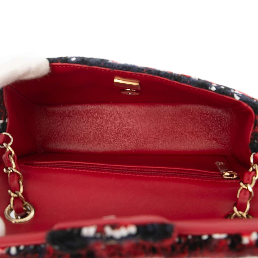 Chanel Mini Rectangular Classic Tweed Single Flap - 4