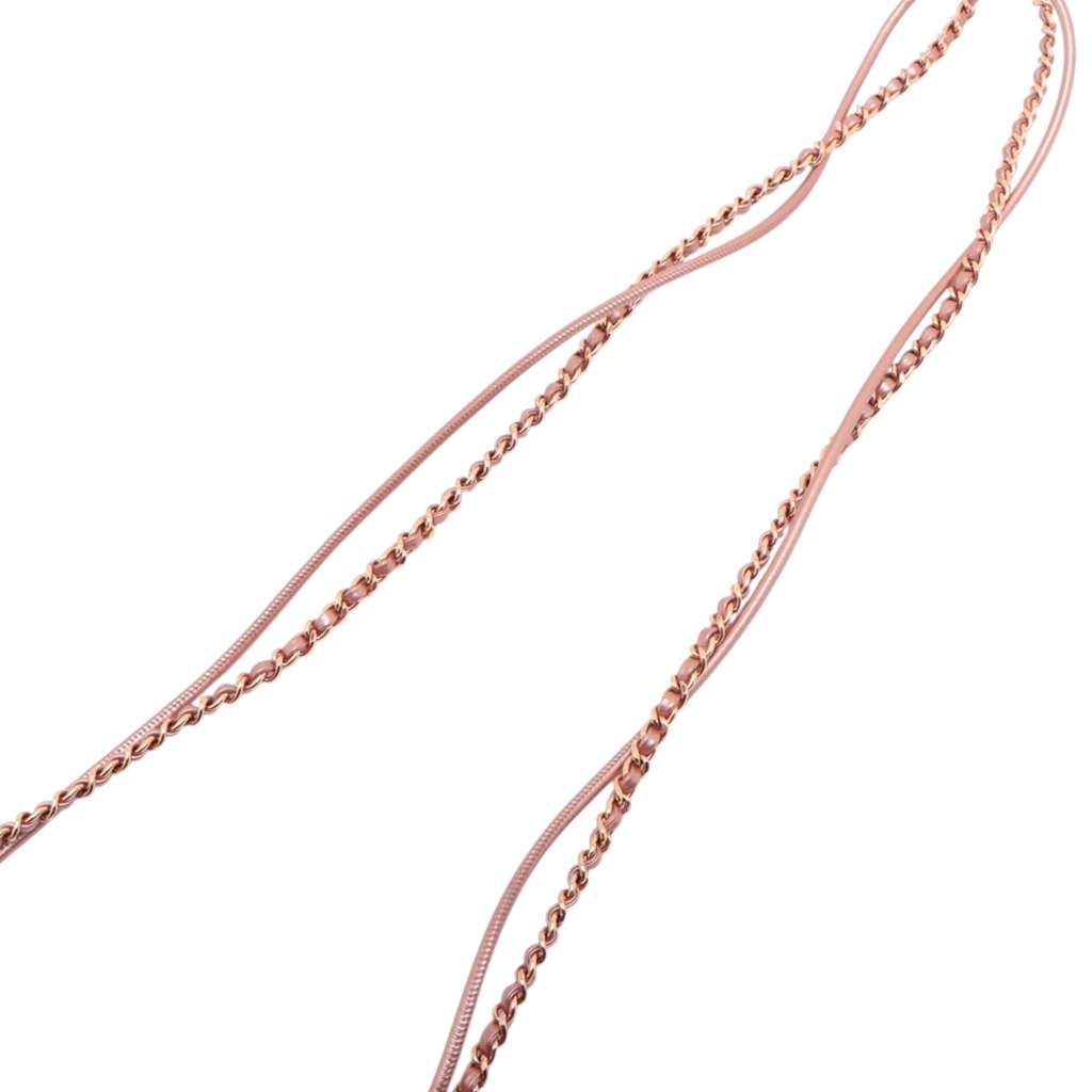 Chanel Mini Quilted Metallic Calfskin 22 Handbag - Image 11