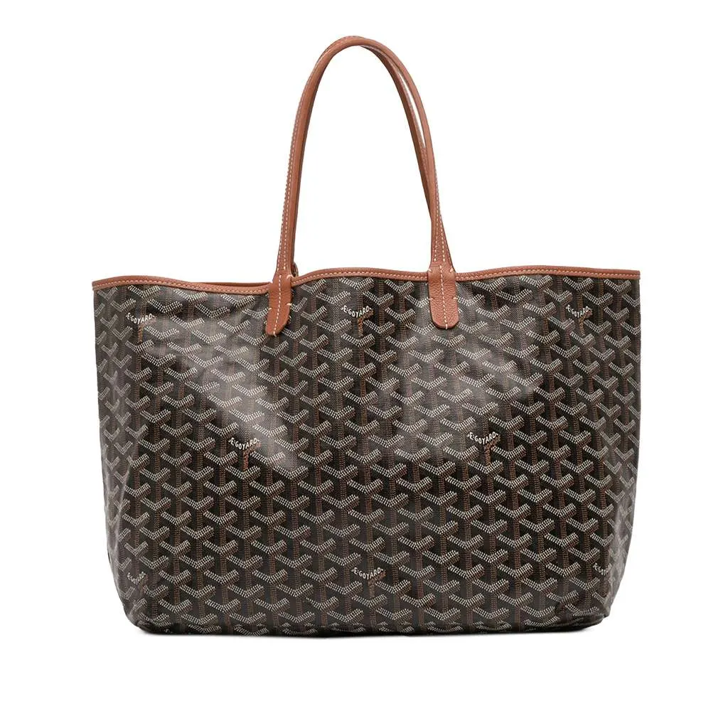 Goyard Goyardine Saint Louis PM Black Canvas Good - Front View