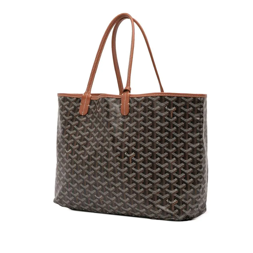 Goyard Goyardine Saint Louis PM Black Canvas Good - Back View